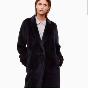 Aritzia Babaton Stedman Navy Alpaca/Wool Jacket